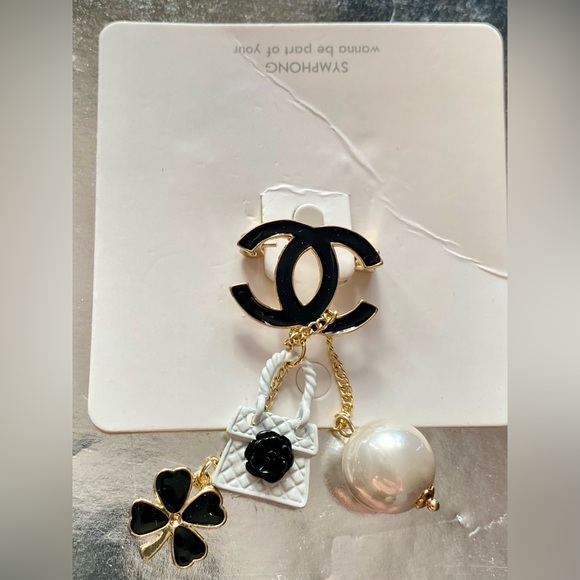 Brooch gold plated/ enamel - Picture 5 of 7